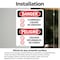 Signmission 7 in Width, Vinyl Decal, Rectangle, Bilingual OS-2PACK-DS-D-710-VS-1242 - alternate 2